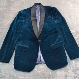 Ted Baker Endurance Josh Trim Fit Stretch Velvet Satin Tux Dinner Jacket‎ Sz 42R